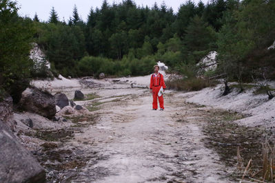 Chris  sur la lune