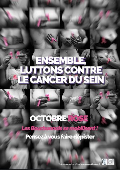 Octobre Rose  2020-2021, les bourbonnaises se mobilisent